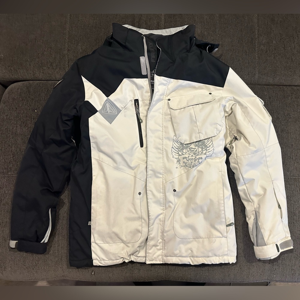 Men's Firefly Black & White Ski Snowboard Jacket